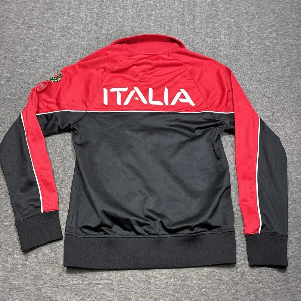 Fila‎ Sport Italia Jacket Men Small Red and Black Athletic Soccer Y2K 90s Rare